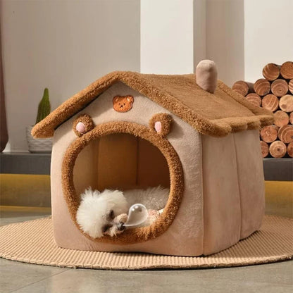 🏠 Foldable Pet House – Washable, Comfortable, and Perfect for Cats and Small Dogs
