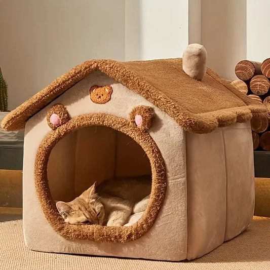 🏠 Foldable Pet House – Washable, Comfortable, and Perfect for Cats and Small Dogs