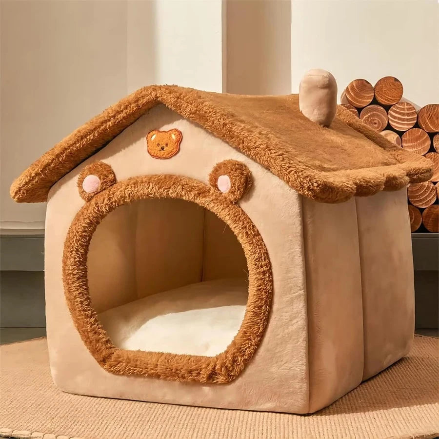 🏠 Foldable Pet House – Washable, Comfortable, and Perfect for Cats and Small Dogs
