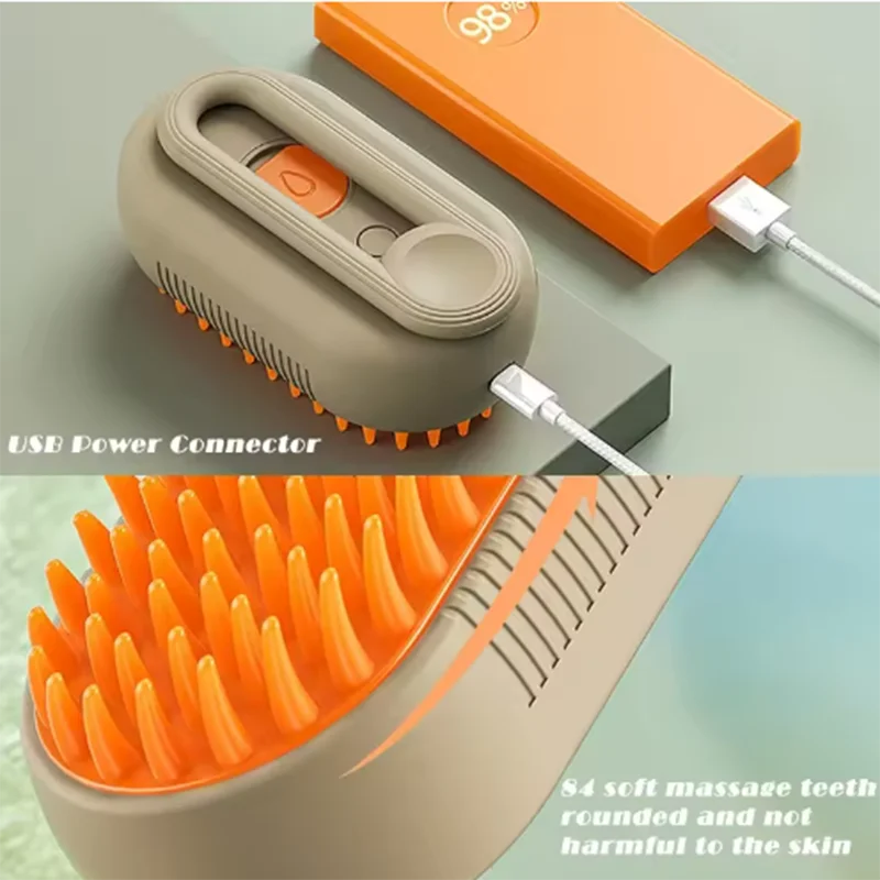 Pet Grooming Comb – Soft Massage Brush for Cats, Dogs & Puppies