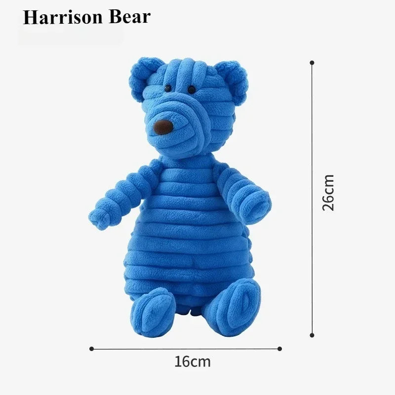 Dog Toys Plush Squeaky Chew Proof-Self-Entertaining Puppy Teething Toys Durable Interactive Boredom Relief for Medium Small Dogs