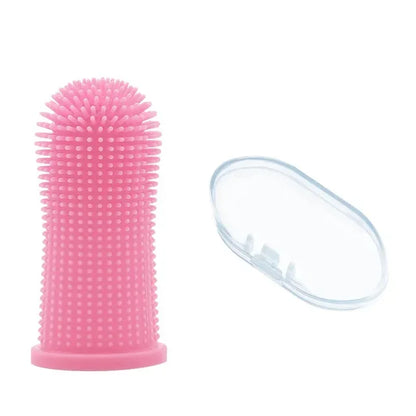 Soft Silicone Finger Toothbrush – Gentle Dental Care for Cats & Dogs