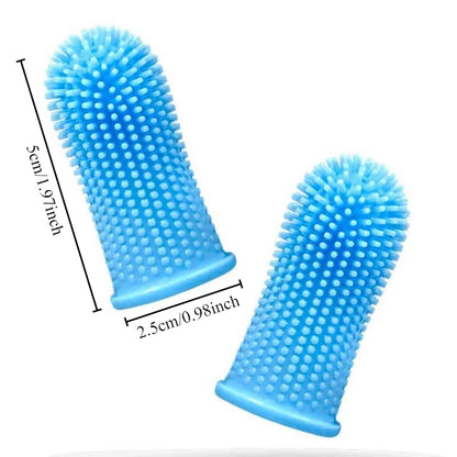Soft Silicone Finger Toothbrush – Gentle Dental Care for Cats & Dogs