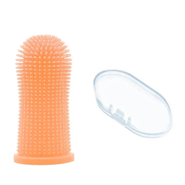 Soft Silicone Finger Toothbrush – Gentle Dental Care for Cats & Dogs